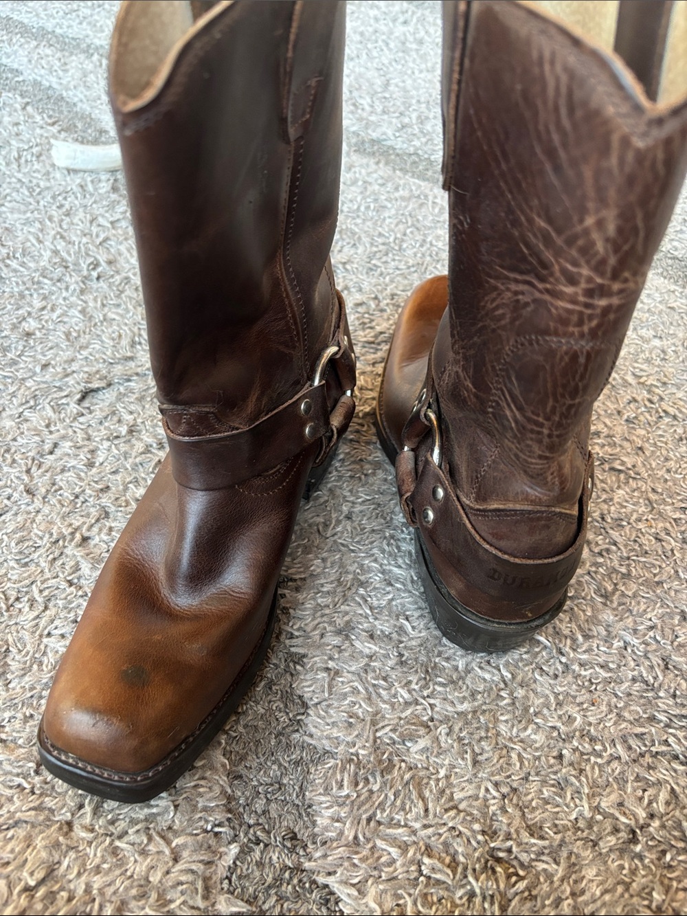 Durango Brown Leather Harness Ankle Boots - Picture 9 of 9